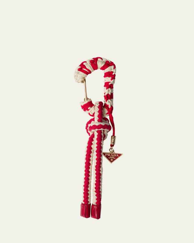 Striped Cord Keychain